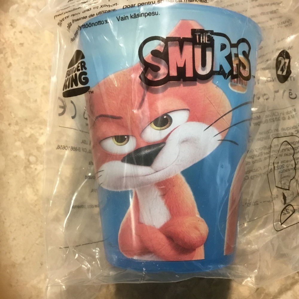 2022 Burger King Smurfs Movie Cup #27/ Smurfs Stickers